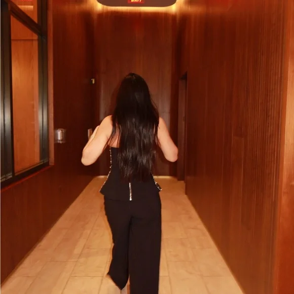 Elegant  Black Strapless Set - Picture 3 of 3